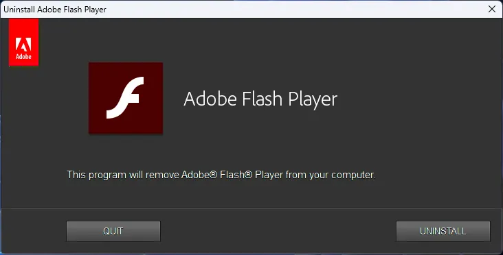 Flash Player Uninstaller 1