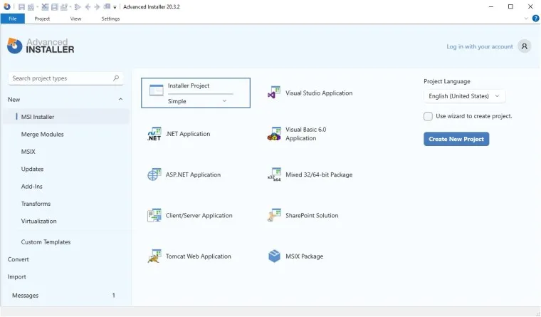 Advanced Installer 1