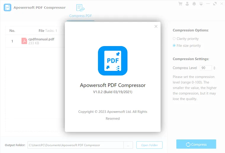 Apowersoft PDF Compressor 3