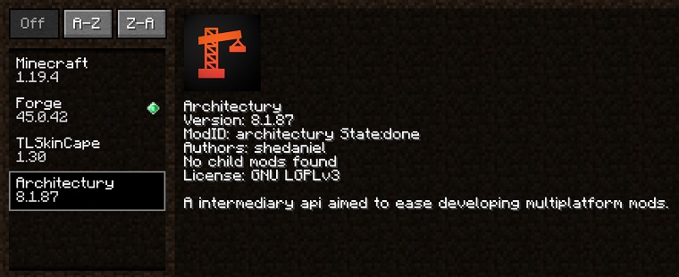 Architectury API Mod (Fabric/Forge) 1