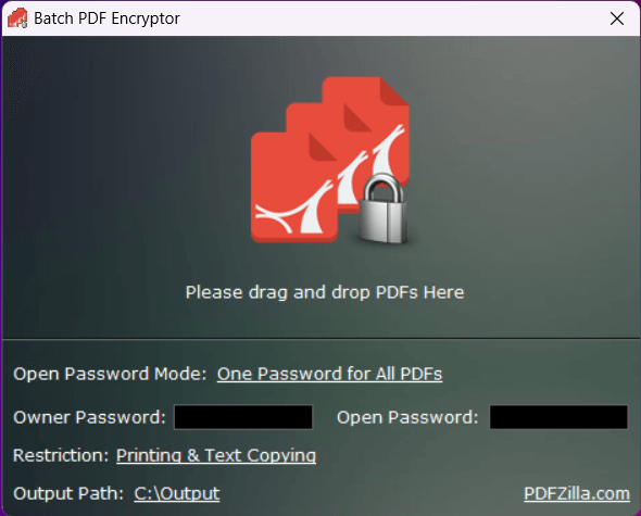 Batch PDF Encryptor 1