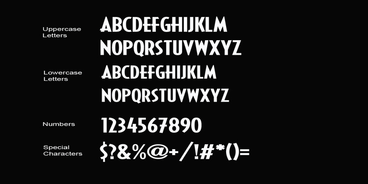 Black Panther Font Letters