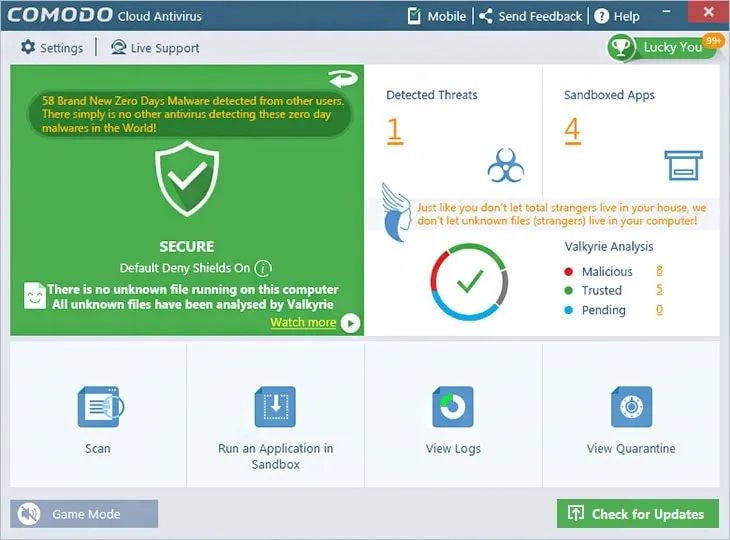 Comodo Cloud Antivirus 1