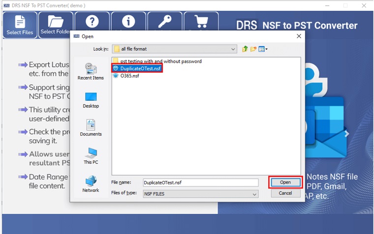 DRS NSF to PST Converter 2