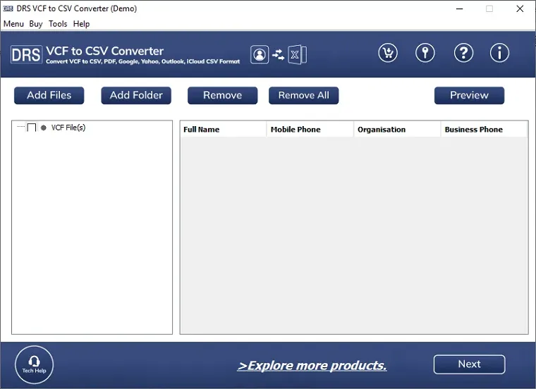 DRS VCF to CSV Converter 1