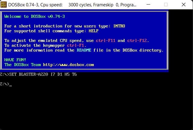 DOSBOX 1