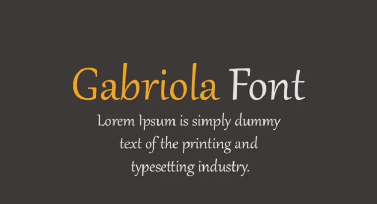 Download Gabriola Font
