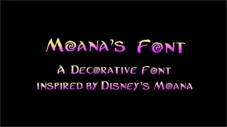 Download Moanas Font