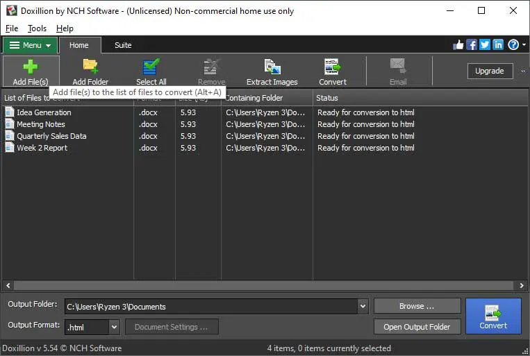 Doxillion Document Converter Software 1