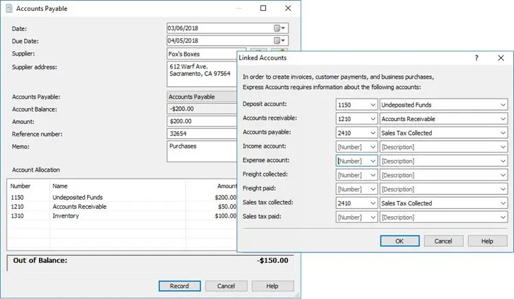 Express Accounts Accounting Software 1