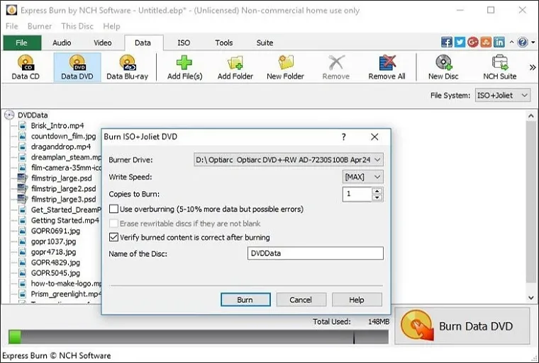 Express Burn Disc Burning 1