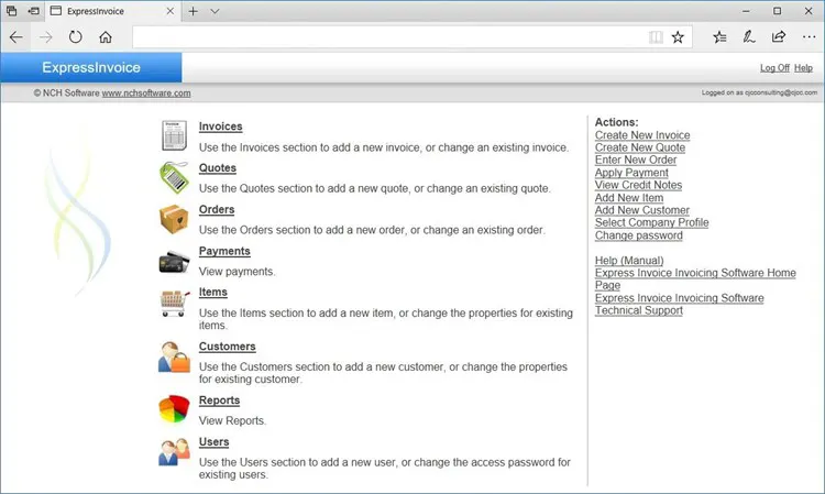 Express Invoice Invoicing Software 1