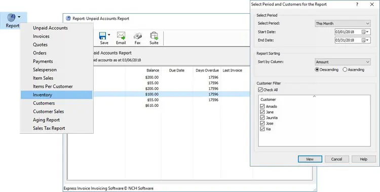 Express Invoice Invoicing Software 3