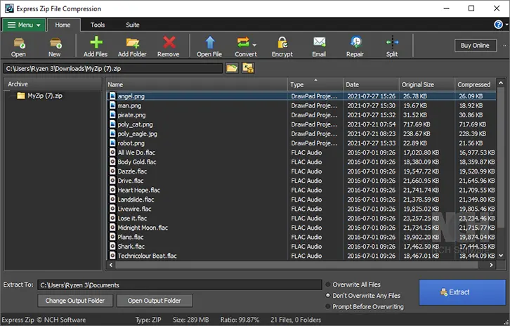 Express Zip File Compression 1