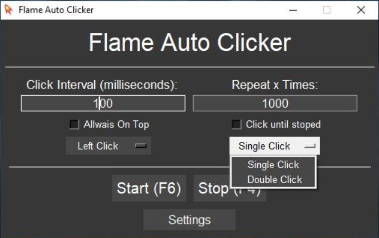Flame Auto Clicker 3
