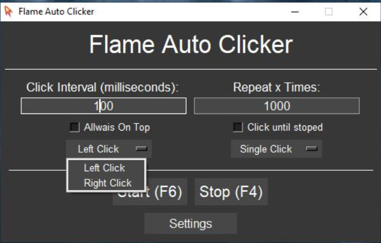 Flame Auto Clicker 2