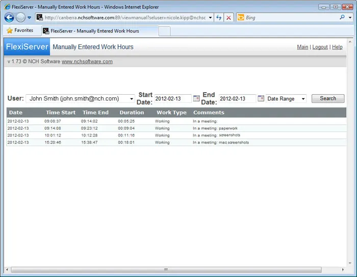 FlexiServer Productivity and Attendance Software 3