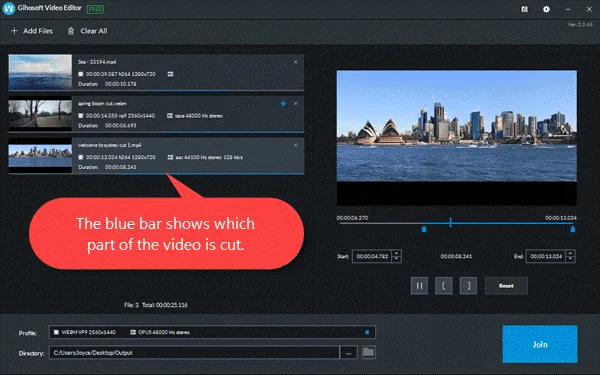 Gihosoft Free Video Joiner 2