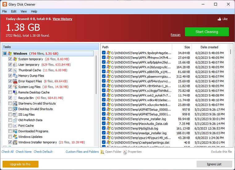 Glary Disk Cleaner 3