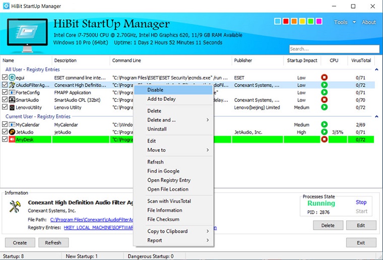 HiBit Startup Manager 2