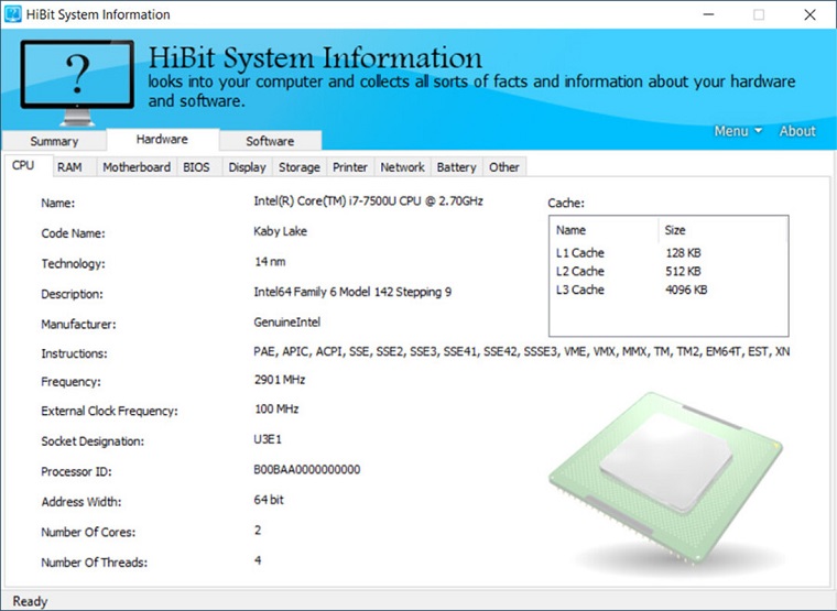 HiBit System Information 3