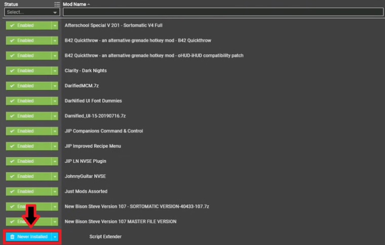 Installing SKSE in Vortex -
