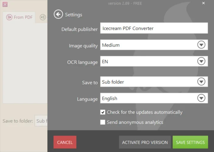 Icecream PDF Converter 3