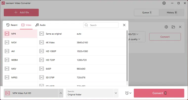 Icecream Video Converter 3