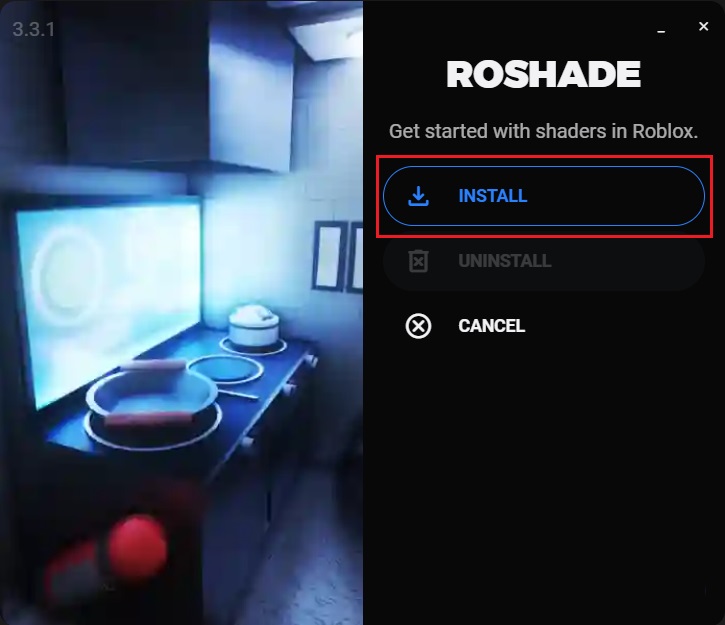 Install RoShade via setup pic 1