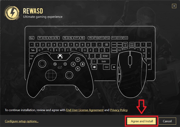 Agreeing to ToS while installing reWASD