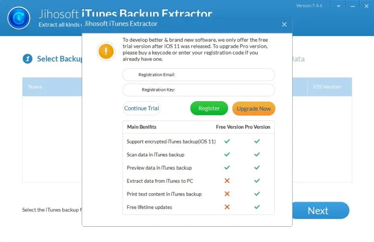Jihosoft iPhone Backup Extractor 3