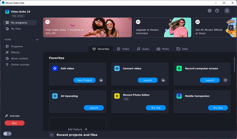 Movavi Video Suite Free 1