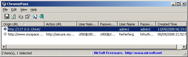 Nirsoft Chromepass 1