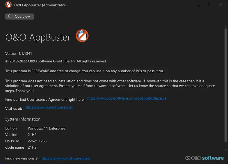 O&O AppBuster 2