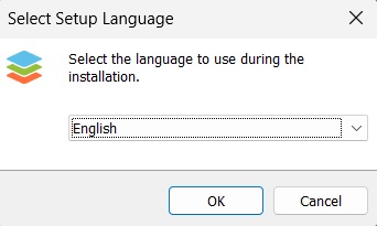 OnlyOffice setup language selection step