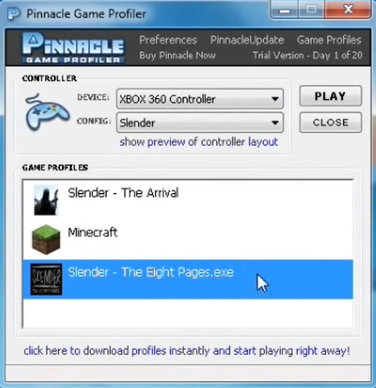 Pinnacle Game Profiler 1