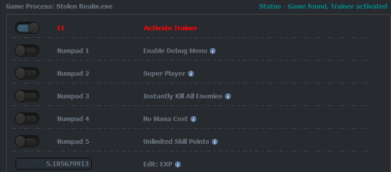 Stolen Realm Trainer 2
