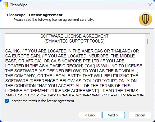 Symantec Cleanwipe Removal Tool 2