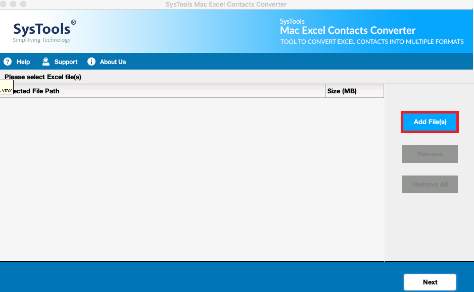 SysTools Mac Excel Converter 1