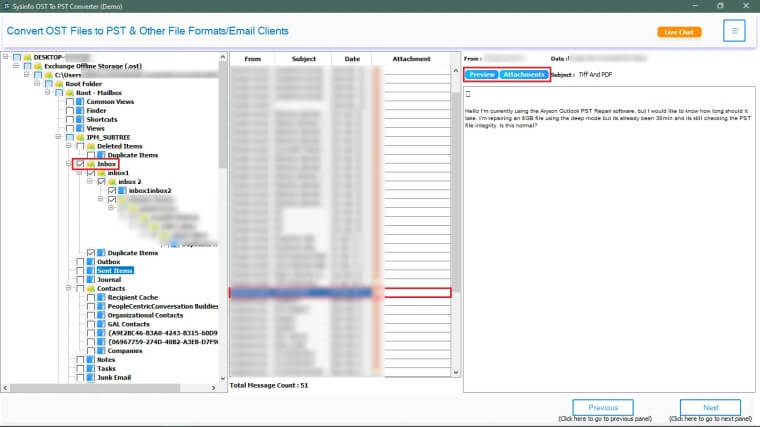 Sysinfo OST to PST Converter 3