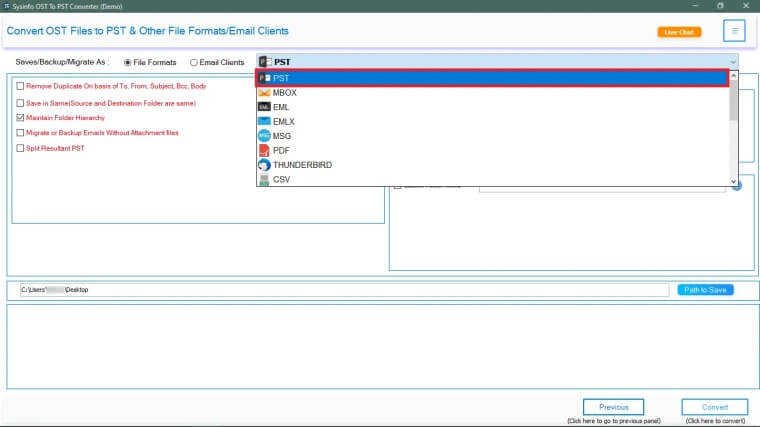 Sysinfo OST to PST Converter 5