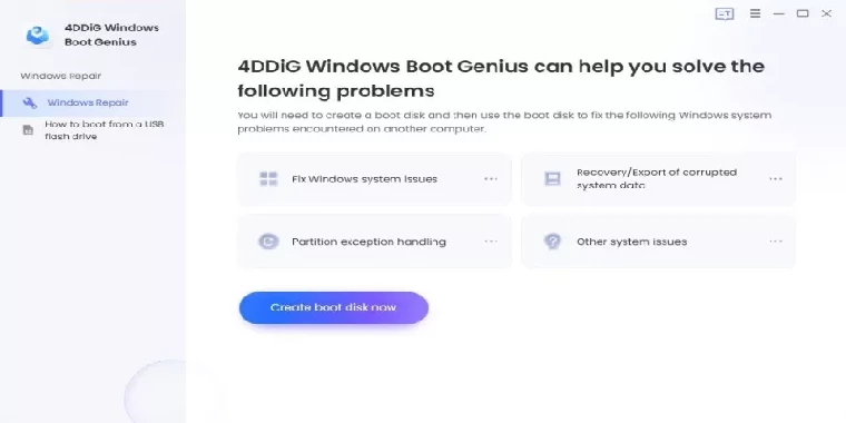 Tenorshare 4DDiG Windows Boot Genius 1