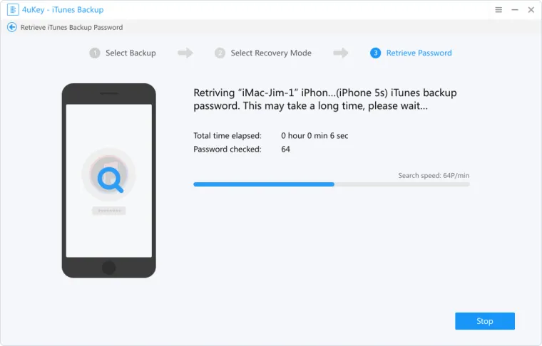 Tenorshare 4uKey iTunes Backup 3