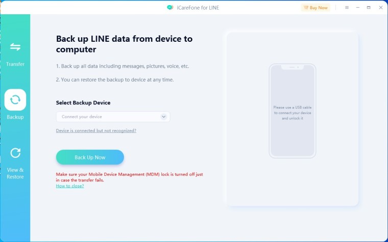 Tenorshare iCareFone for LINE Transfer 3