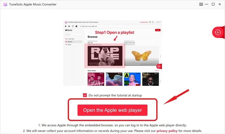 Tunesolo Apple Music Converter 1