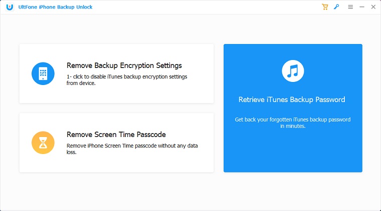 UltFone iPhone Backup Unlocker 1