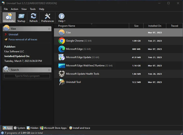 Uninstall Tool 1