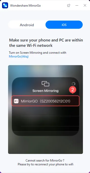 Wondershare MirrorGo 2