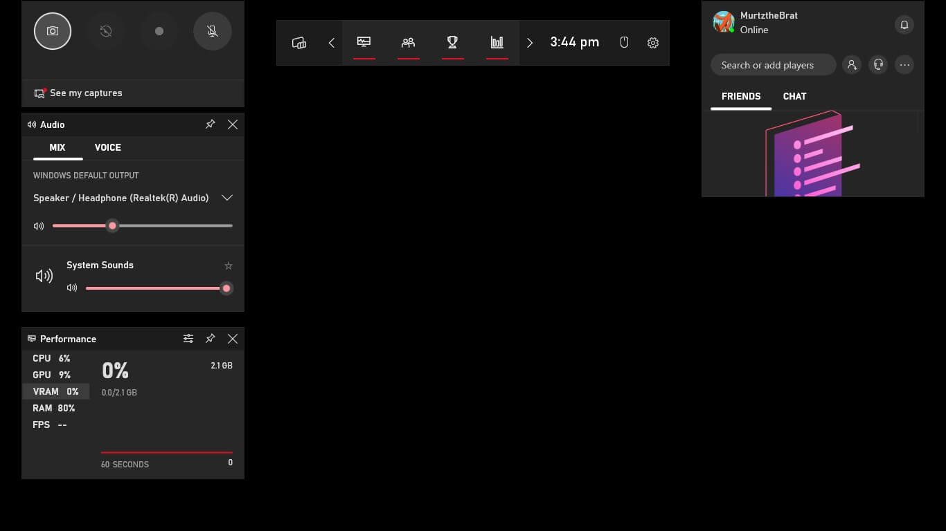 Xbox Game Bar 1