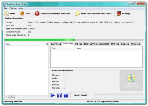 3delite Duplicate Audio Finder 2